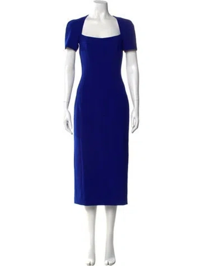 Pre-owned Prabal Gurung Wool Long Dress In Blue