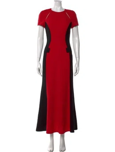 Pre-owned Prabal Gurung Wool Long Dress In Red