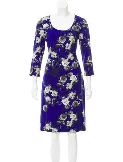 Pre-owned Prabal Gurung Wool Midi Dress In Blue