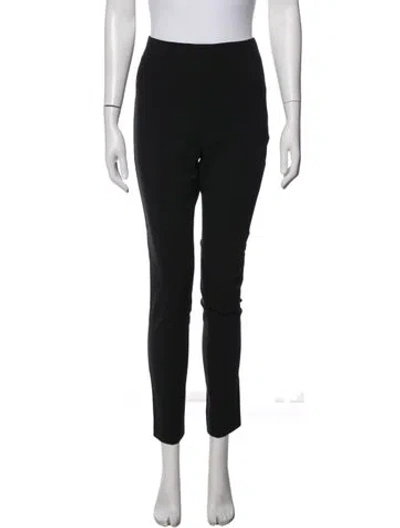 Pre-owned Prabal Gurung Wool Skinny Leg Pants In Black