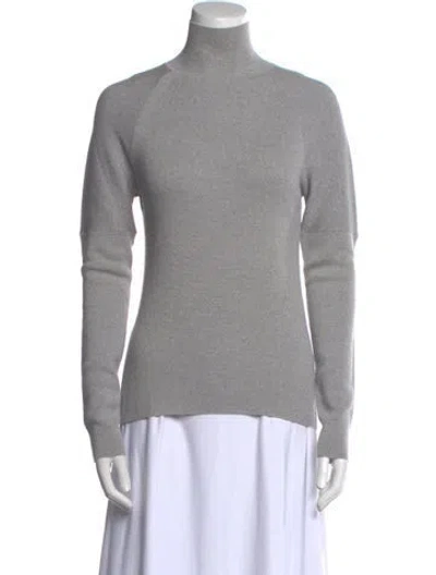 Pre-owned Prabal Gurung Wool Turtleneck Top In Gray