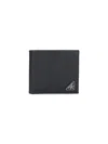 Prada Triangle Logo Saffiano Leather Wallet In Black  