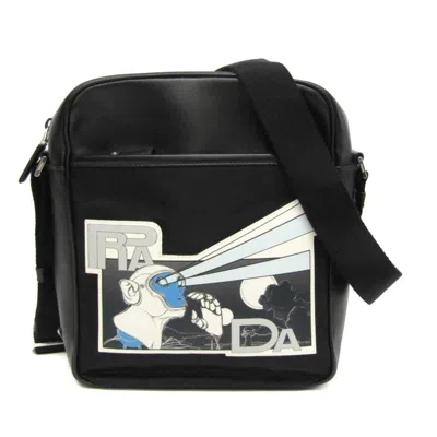 Prada - Leather Shoulder Bag () In Black