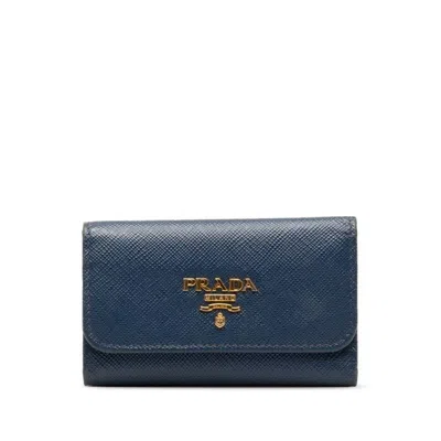 Prada - Leather Wallet () In Blue