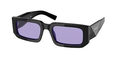 Pre-owned Prada 06ys Sunglasses 02z01o Black 100% Authentic In Purple