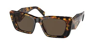 Pre-owned Prada 08ys Sunglasses 01v8c1 Havana 100% Authentic In Brown