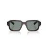Prada 0pr 02zs Bold Rectangular Tortoiseshell Sunglasses In Multi