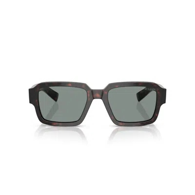 Prada 0pr 02zs Bold Rectangular Tortoiseshell Sunglasses In Multi
