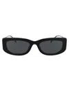 Prada Triangle-plaque Square-frame Sunglasses In 1ab5s0 Black