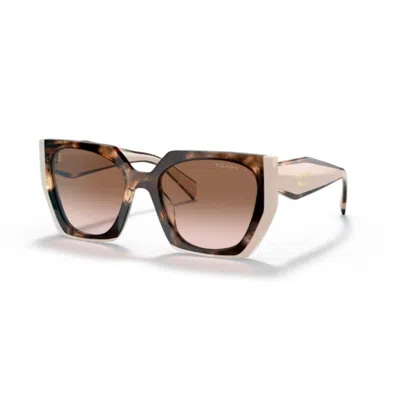 Prada 0pr 15ws Oversized Square Frame Tortoiseshell Sunglasses In Brown