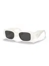 Prada 0pr 17ws Rectangular Sunglasses In Neutral