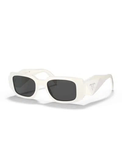 Prada 0pr 17ws Rectangular Sunglasses In Neutral