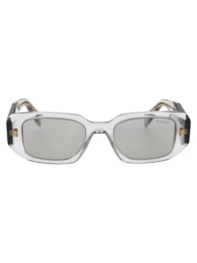 Prada 0pr 17ws Sunglasses In Metallic
