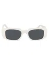 Prada Womens White Pr 17ws Rectangular-frame Acetate Sunglasses In 1425s0 Talc