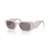 Prada Eyewear Rectangular Frame Sunglasses In White