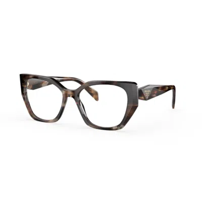 Prada 0pr 18wv Oversized Tortoiseshell Acetate Eyeglasses In Brown