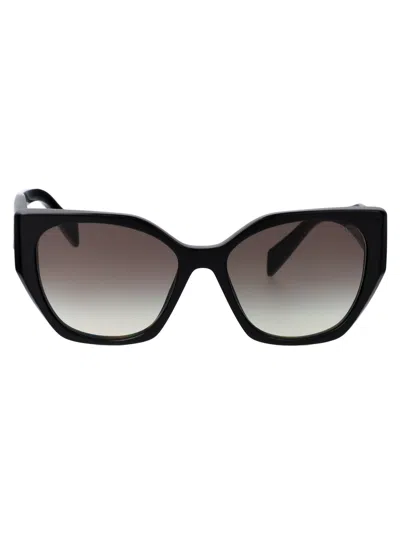 Prada Pr 19zs Overvsize Frame Sunglasses In Black