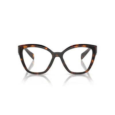 Prada 0pr 20zv Oversized Cat-eye Acetate Sunglasses In Brown