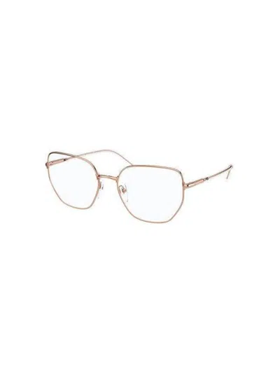 Prada 0pr 60wv Eyeglasses Pink Gold / Clear Demo Lens In Svf1o1