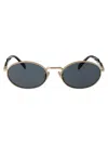 Prada Metal Pr65zs Sunglasses In Zvn09t Pale Gold