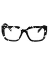 Prada 0pr A03v Glasses In 15o1o1 Havana Black Transparent