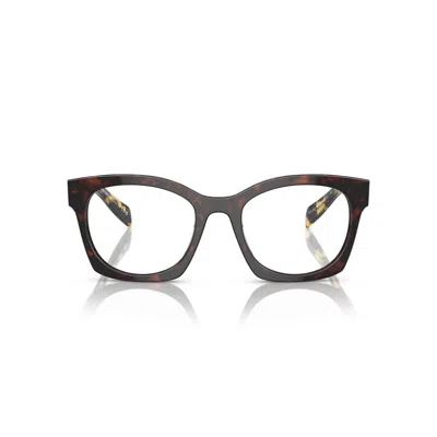 Prada 0pr A05v Oversized Tortoiseshell Acetate Eyeglasses In Brown
