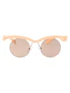 Prada Morph Round-frame Sunglasses In Neutral