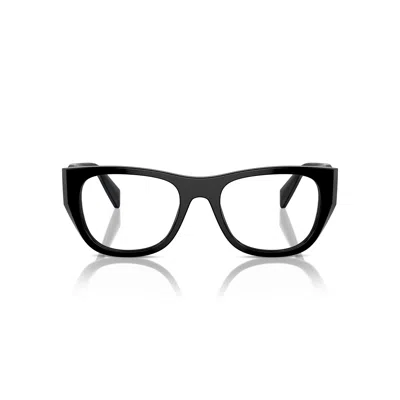Prada 0pr A18v Oversized Square Frame Black Acetate Eyeglasses
