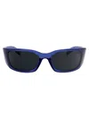 Prada Transparent Iris Acetate Sunglasses In Blue