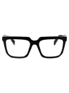 Prada Logo-lettering Square Glasses In Black
