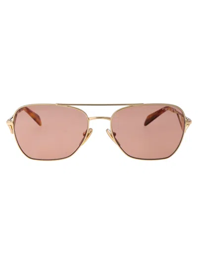 Prada 0pr A50s Sunglasses In 5ak08m Gold