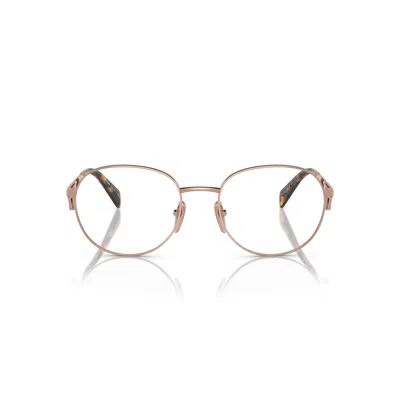 Prada 0pr A50v Rose Gold Metal Frame Eyeglasses