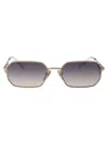 Prada Silver Triangle Logo Sunglasses In Zvn30c Pale Gold