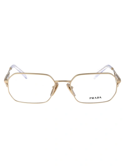 Prada 0pr A53v Glasses In Pale Gold