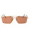 Prada Logo-engraved Rectangle-frame Sunglasses