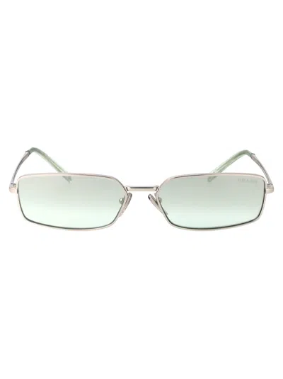 Prada 0pr A60s Sunglasses In 1bc80g Silver