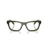 Prada 0pr B01v Rectangular Frame Eyeglasses In Black
