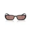 Prada 0pr B06s Rectangular Tortoiseshell Acetate Sunglasses In Brown