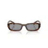 Prada 0pr B06s Rectangular Tortoiseshell Acetate Sunglasses In Multi