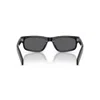 Prada 57mm Rectangular Sunglasses In Black