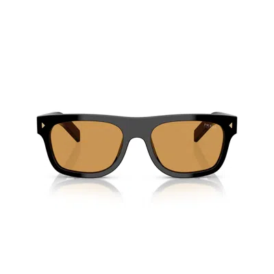 PRADA 0PR B12S BOLD RECTANGULAR ACETATE SUNGLASSES