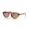 Prada 52mm Polarized Irregular Sunglasses In Multi