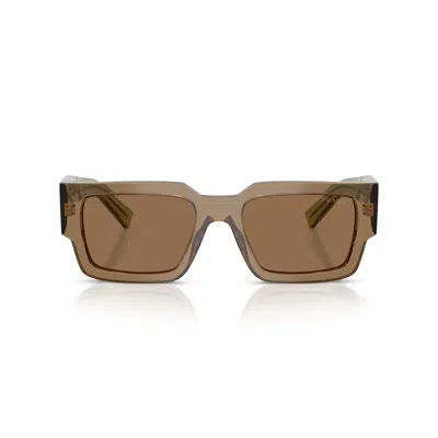 PRADA 0PR B17S OVERSIZED RECTANGULAR ACETATE SUNGLASSES