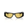 Prada 0pr B19s Angular Black Acetate Sunglasses