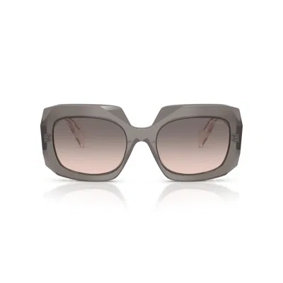 Prada 0pr B23s Oversized Square Frame Sunglasses In Pink