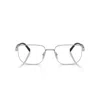 Prada 0pr B51v Rectangular Aluminum Frame Eyeglasses In White