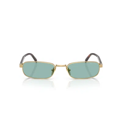 PRADA 0PR B54S GOLD-TONE METAL RECTANGULAR SUNGLASSES