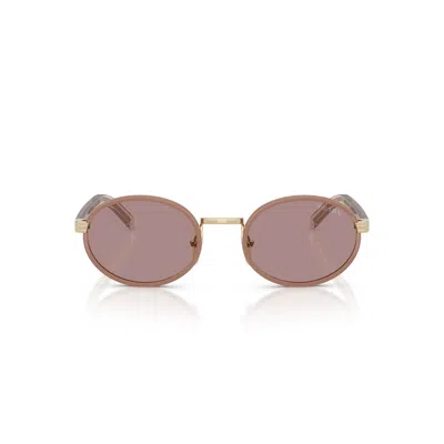 PRADA 0PR B56S OVAL-SHAPED SUNGLASSES