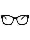 Prada 0pr Black Acetate Eyeglasses In Black