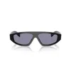 Prada 0pr C02s Angular Black Acetate Sunglasses In Black